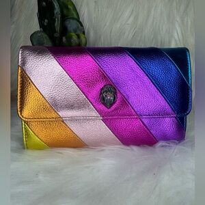Kurt Geiger Kensington Metallic Rainbow Crossbody Clutch